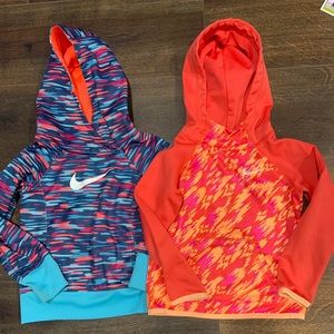 Toddler girl Nike hooded pull overs